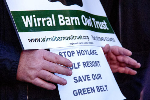 Wirral Barn Owl Trust, Wallasey Town Hall demo, 25 Feb 2019