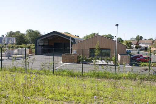 Image of the rear of Saughall Massie Community Fire Station.