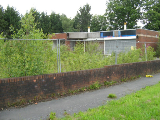 Image of an abandoned garage at Burton, Wirral